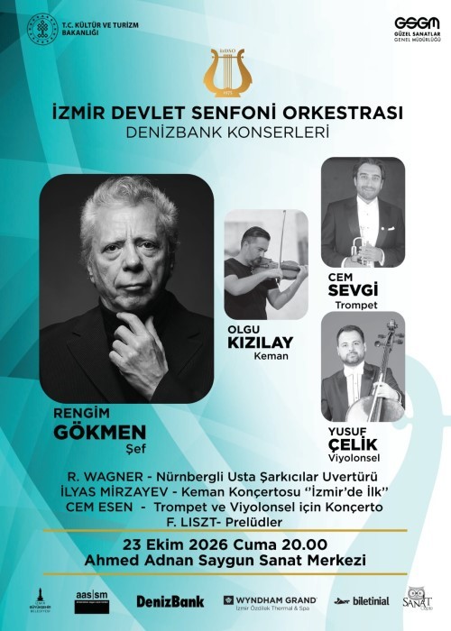 İzmir Devlet Senfoni Orkestrası 23 Ekim 2026 Konseri