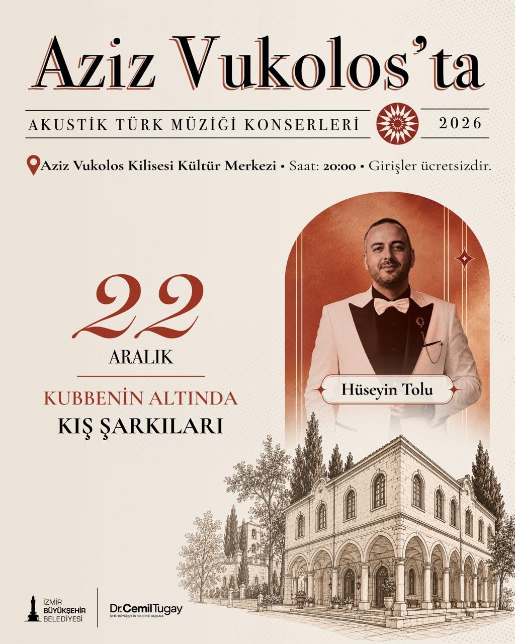 Aziz Vukolos'ta Akustik Türk Müziği Konserleri