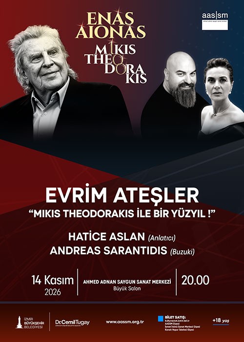 EVRİM ATEŞLER “MIKIS THEODORAKIS  İLE BİR YÜZYIL” KONSERİ